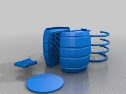 DK barrel switch card holder