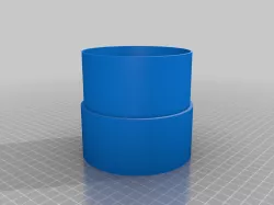  Dust Collection Adapter Schedule 40 PVC 4" fixture to 4" flex hose no thread
