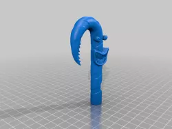 Evil Candy Cane Horror Christmas Ornament