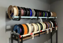 Fully 3D Printed (almost) Wall Mount Filament Spool Shelf