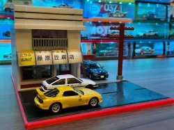 Japanese Style Shop Diorama (Initial D Theme)