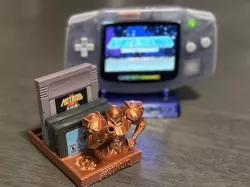 Metroid/Samus GameBoy Cartridge Stand