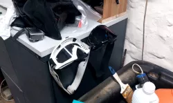motocross and bike goggle holder