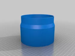 My Customized Customizer pipe adapter - hose fitting with  overhang angle