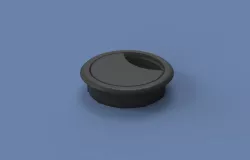 Office table cable grommet
