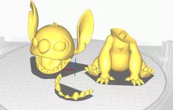 Stitch teeth and head separate