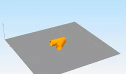 Tube Connector T-join 45 degrees