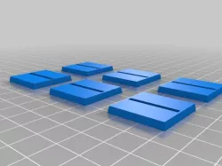 25mm Slotted Square base