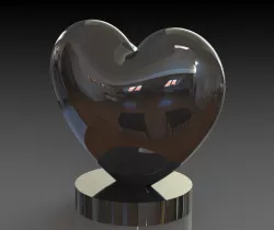 A 3D heart shape