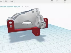 Alternate thumb mount for Cyborg Beast