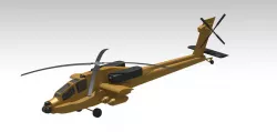 Apache 64D Helicopter