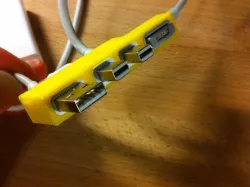 Cable tidy for 15 inch Retina Macbook Pro in OpenSCAD