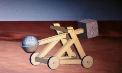 Catapult principle driven ancient weapon