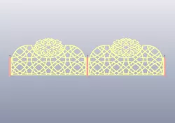 cnc cut pattern fance