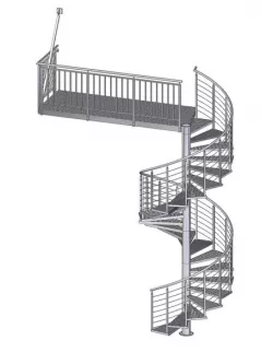 Evacuation stairs