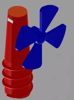 Hand fan - red, white, and blue