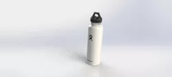 Hydroflask 21oz water bottle (white)
