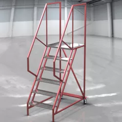 Ladder with Mobile Platform