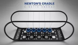 Newtons Cradle With Keyshot Animation