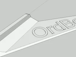 OrdBot Bracket for ABS/PLA roll / support pour bobine fil ABS/PLA