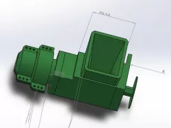 pipe coupling for filament exstruder