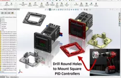 Round PID Controller Mount