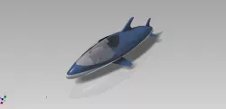 Semi Submarine Shark Model