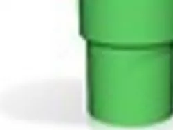 super super mario pipe speaker for Iphone 2 part made for strut free printing
