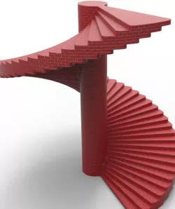 Tutorial : Solidworks (Spiral Staircase) (Curve Driven Pattern)