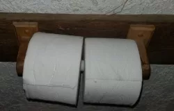 2 rolls of toilet paper. Simple conversion