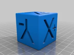 3D Cube - Axis Orientation