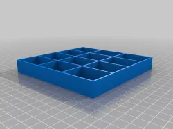3x4 divided rectangle boxes quick organiser for small parts