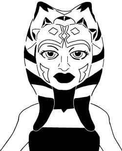 Ahsoka Tano stencil 3