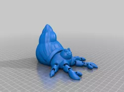 Articulated hermit crab