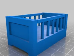 Baby Cot / Baby Crib / Infant Bed for Dolls House