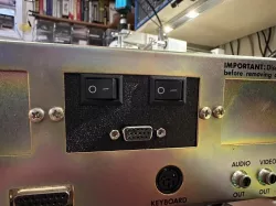 DB9/DE15 Panel for NABU with Switches