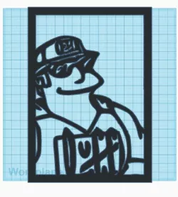 Duff Man framed wall art