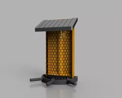 Futtersäule für Erdnüsse, Vogelfutter