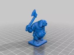 heroquest ogre warrior axe 1