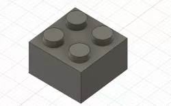 Lego brick 2x2