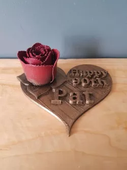 love heart rose