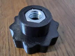 M3..M14 Nut Knobs (nut on front side)