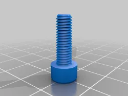 M5x15 Bolt fine detail optimized for 3D print