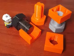 Metric Thread Tool Set M24 :  Nut, Cut Nut, Screw, Cut Screw & Halfnut M24 Thread Gauge