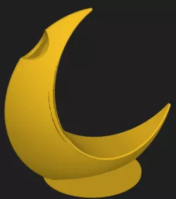 Minimalist Moon Vase with base