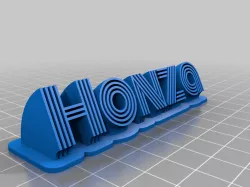 My Customized Sweeping Name Plate – 2 Lines 2 Fonts (remix)