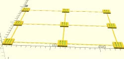 Parametric Bed Level Test with Leveled Top and Bottom Cutouts