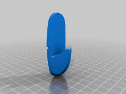 Parametric wall hook (to use with 3m double sided tape)