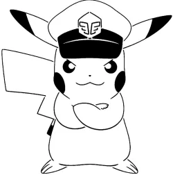 Pikachu stencil 14