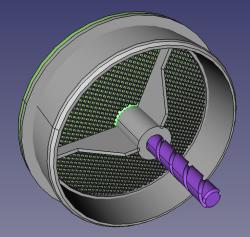 Grille pour Ventilateur 40x40 by Frederic, Download free STL model